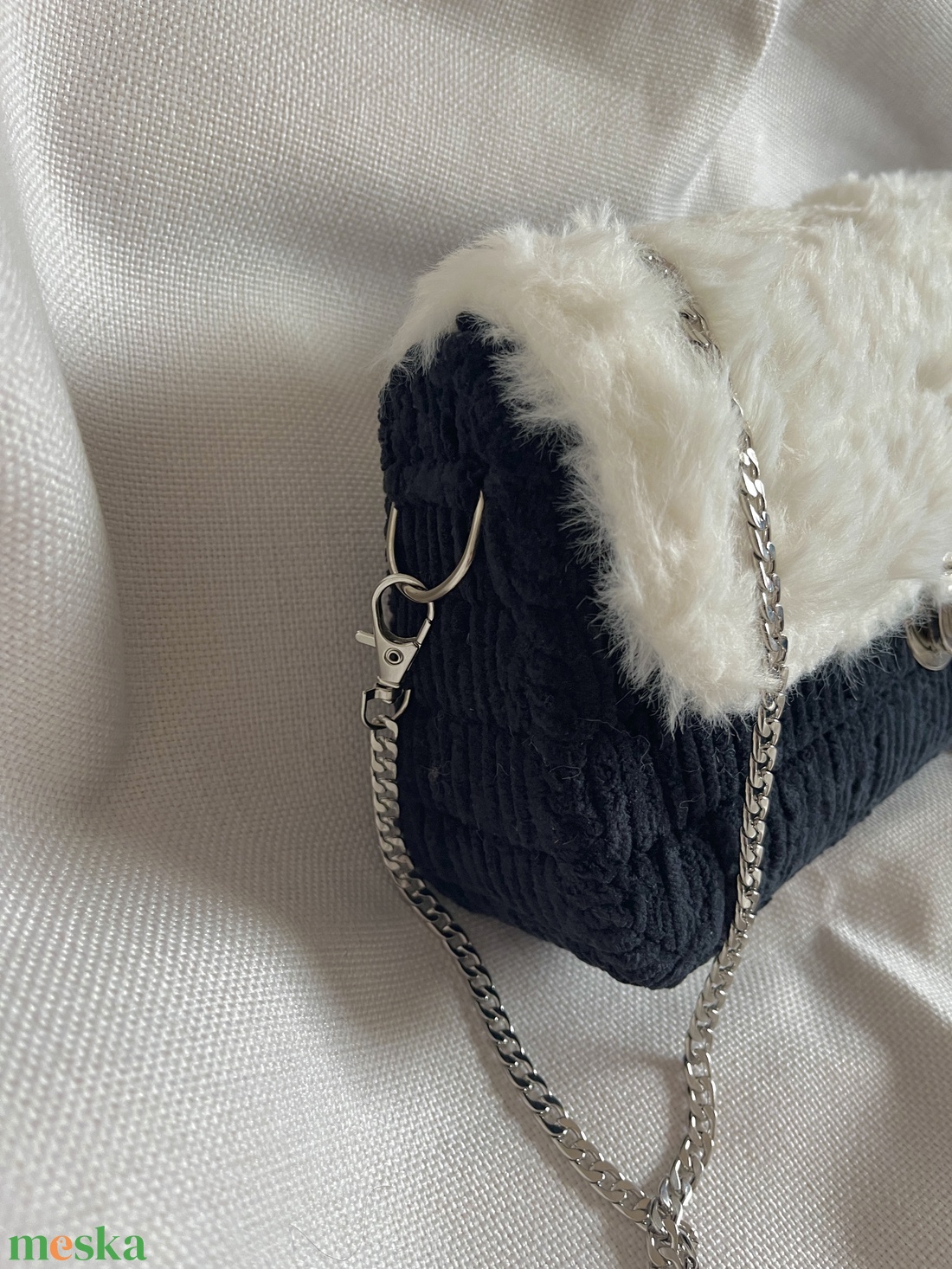 Pihe-Puha Táska - FeketeFehér - táska & tok - kézitáska & válltáska - kézitáska - Meska.hu