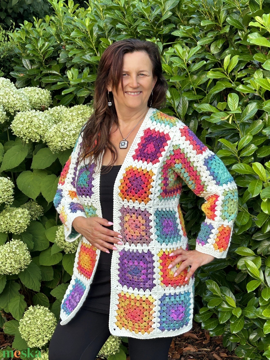 Erka  Kabátmesék:  Szivárványkert - ruha & divat - női ruha - kardigánok - Meska.hu