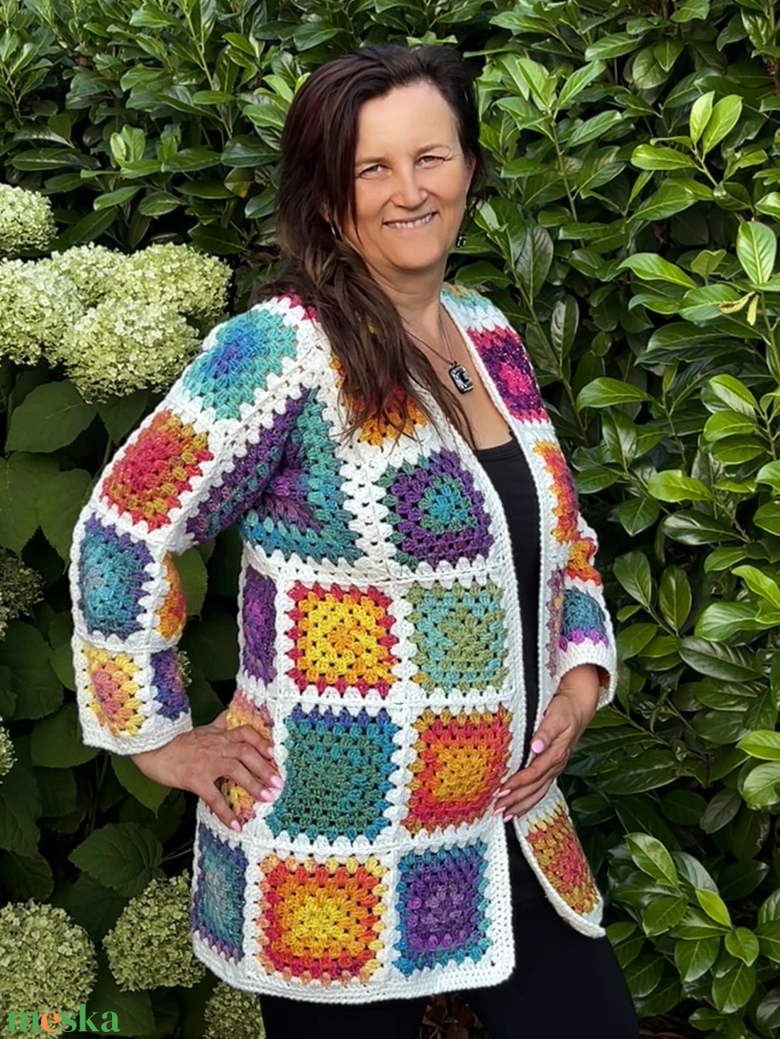 Erka  Kabátmesék:  Szivárványkert - ruha & divat - női ruha - kardigánok - Meska.hu