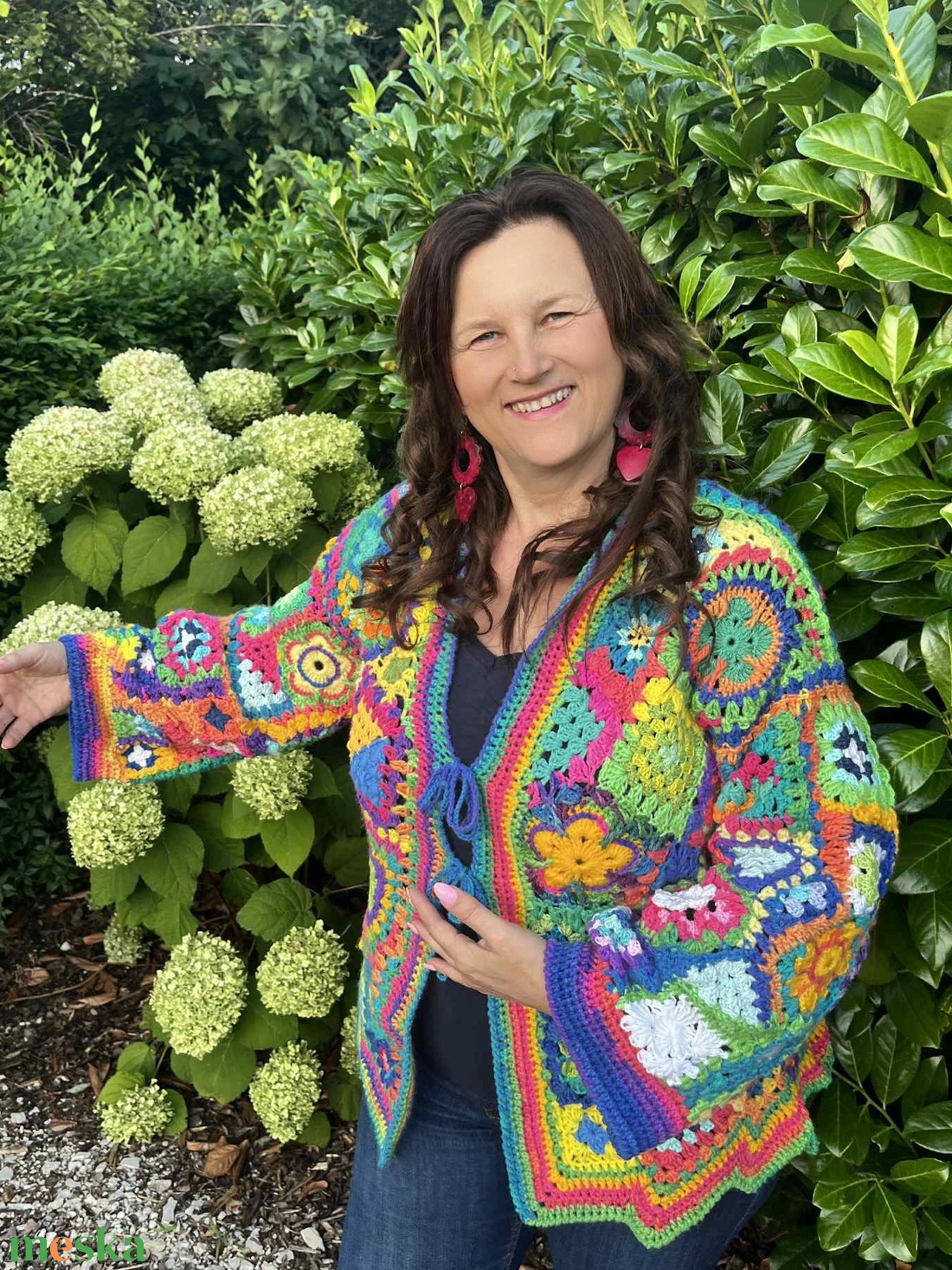 Erka  Kabátmesék:  Színtánc 44/46-os méretre - ruha & divat - női ruha - kardigánok - Meska.hu