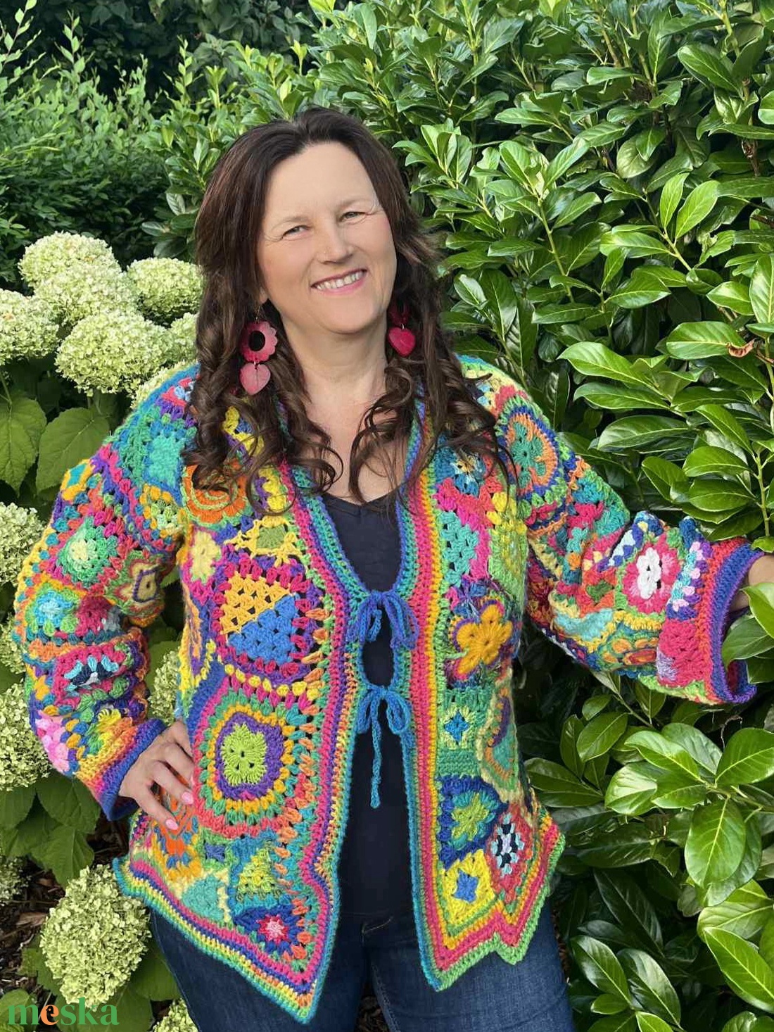 Erka  Kabátmesék:  Színtánc 44/46-os méretre - ruha & divat - női ruha - kardigánok - Meska.hu