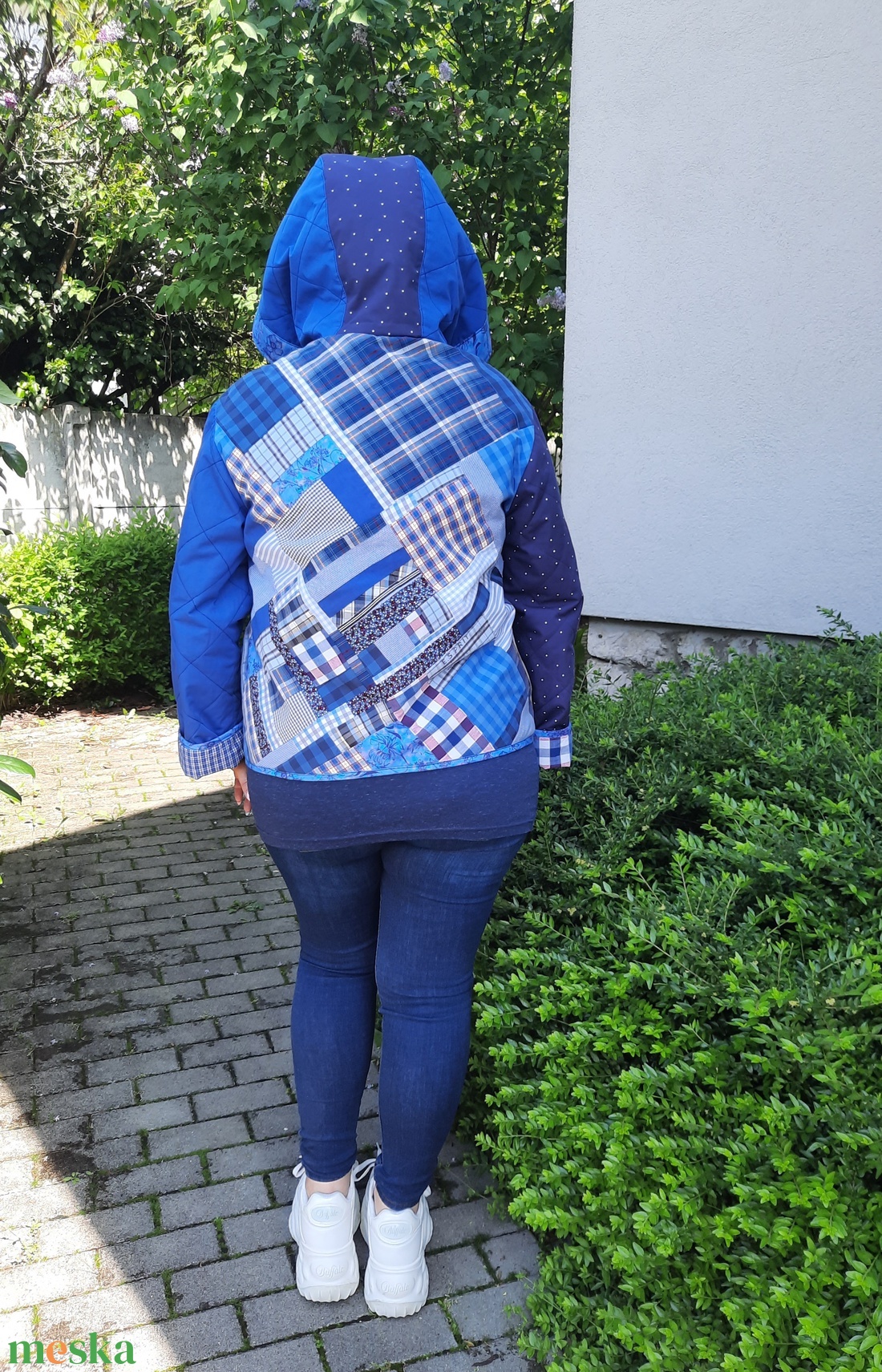 Erka -Kabátmesék: Kékvarázs 42/44-es méret - ruha & divat - női ruha - kabát - Meska.hu