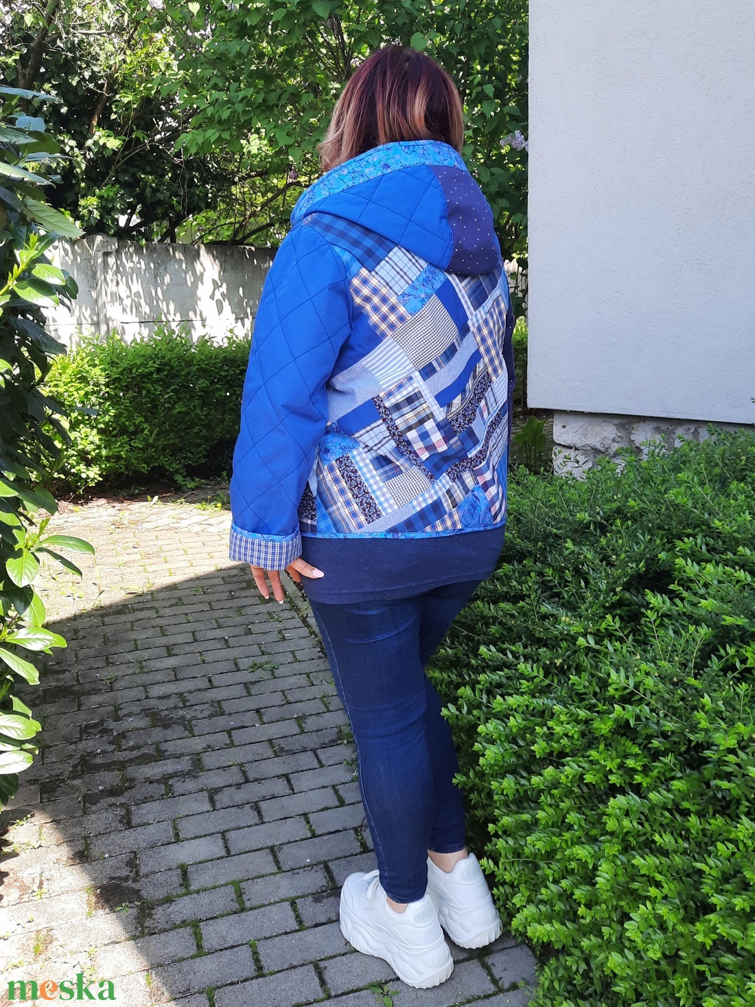 Erka -Kabátmesék: Kékvarázs 42/44-es méret - ruha & divat - női ruha - kabát - Meska.hu