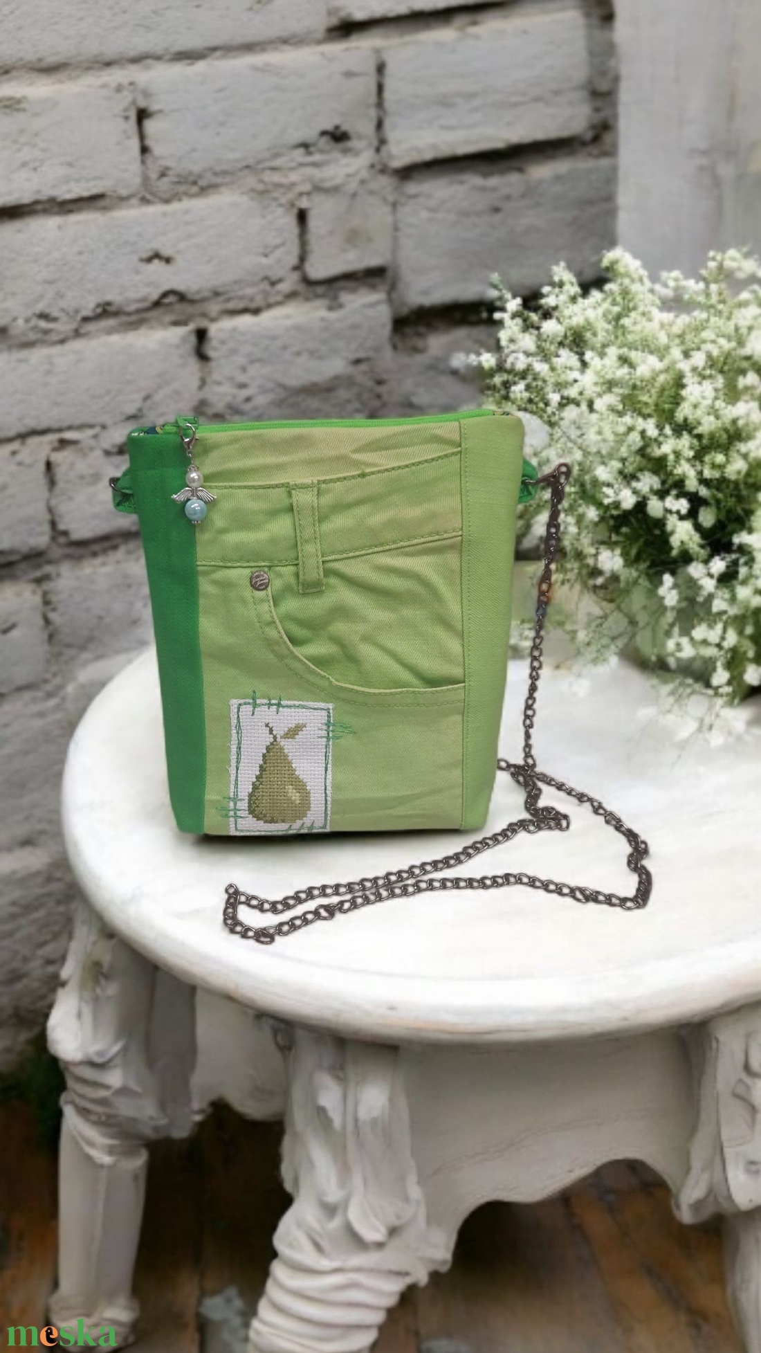 Zsebtáska nadrágzsebekből zöld - táska & tok - neszesszer - Meska.hu
