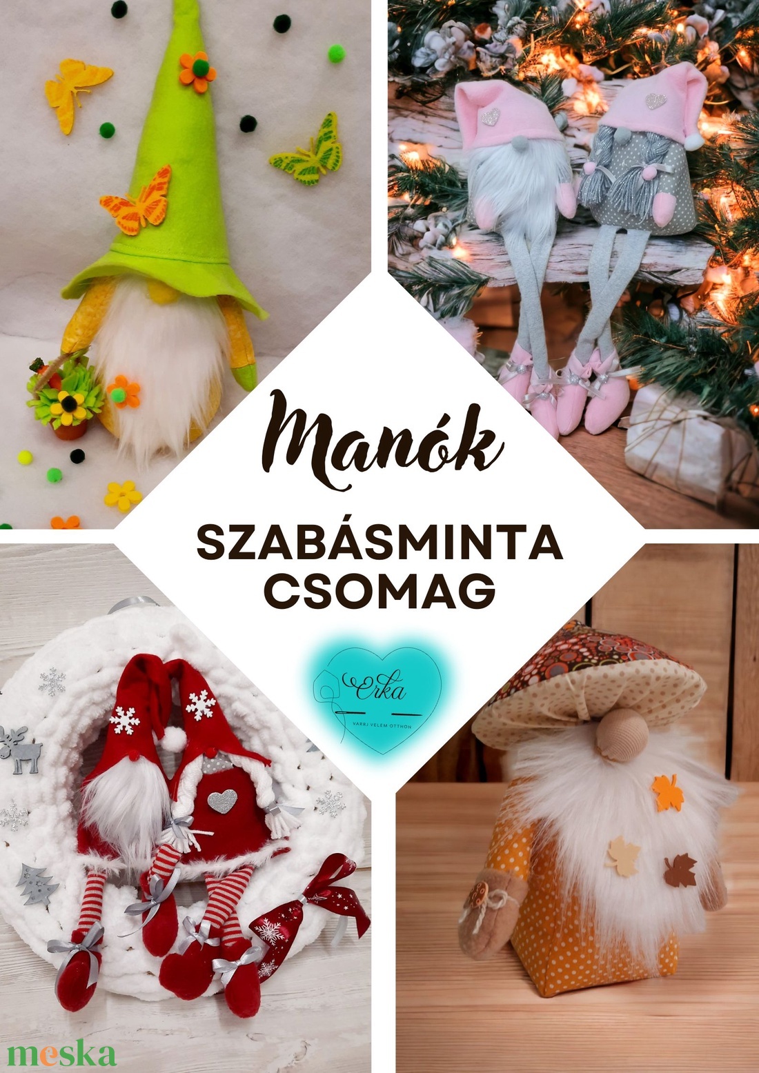 Manók� Szabásminta csomag videóval - diy (csináld magad) - szabásminta, útmutató - szabásminta - Meska.hu