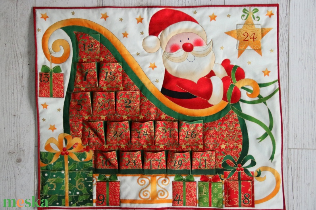 Télapós adventi naptár - karácsony - adventi díszek - adventi naptár - Meska.hu Télapós adventi naptár - karácsony - adventi díszek - adventi naptár - Meska.hu