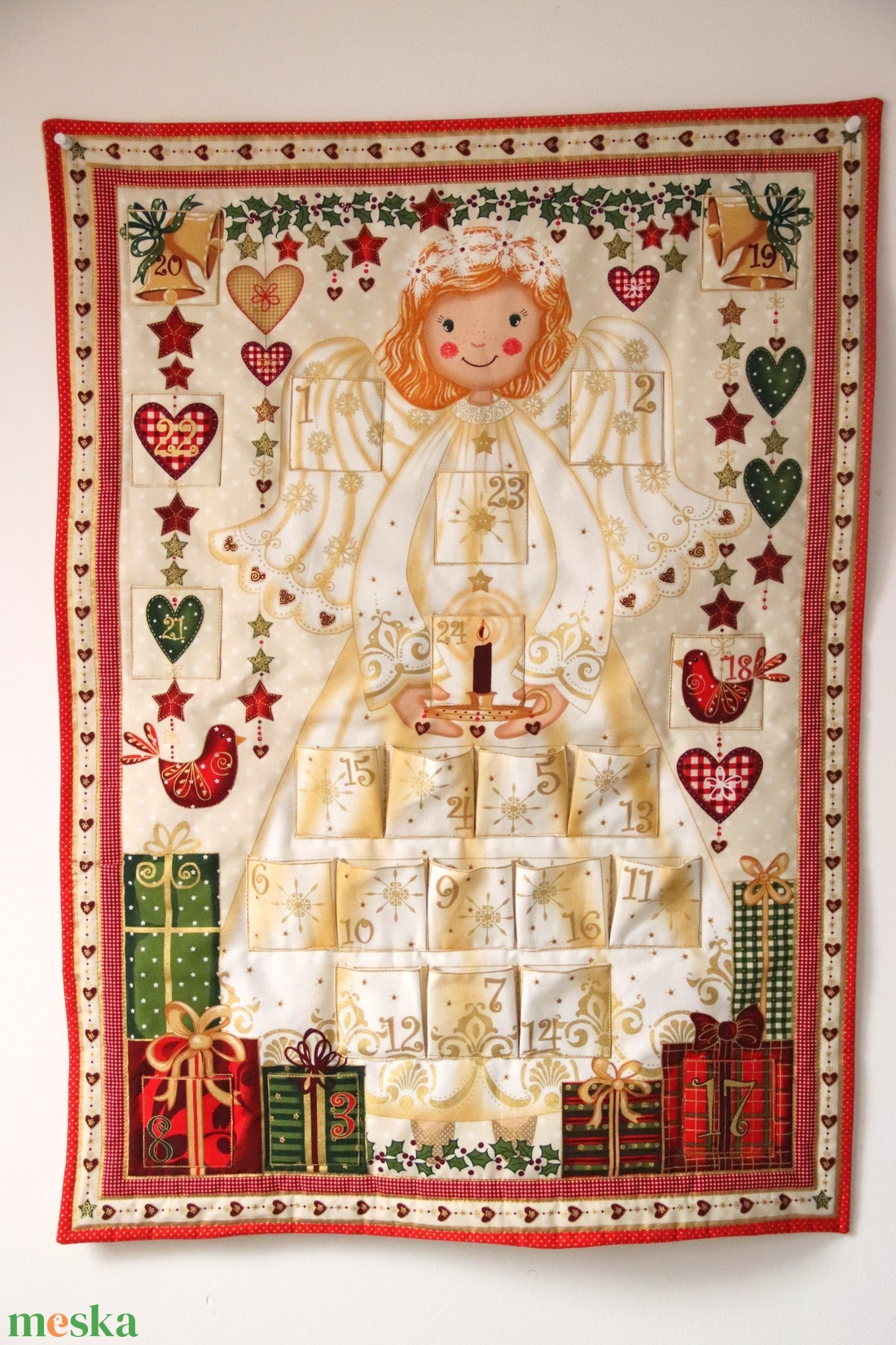 Angyalkás adventi naptár - karácsony - adventi díszek - adventi naptár - Meska.hu Angyalkás adventi naptár - karácsony - adventi díszek - adventi naptár - Meska.hu