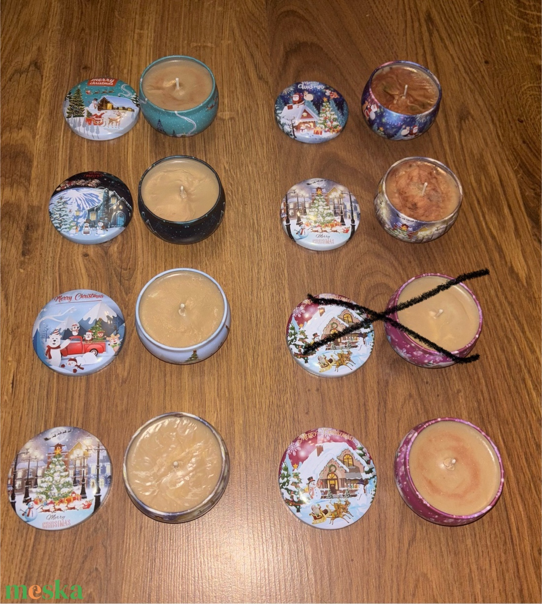 Tégelyes karácsonyi gyertyák - karácsony - karácsonyi lakásdekoráció - karácsonyi illatgyertya, mécses - Meska.hu