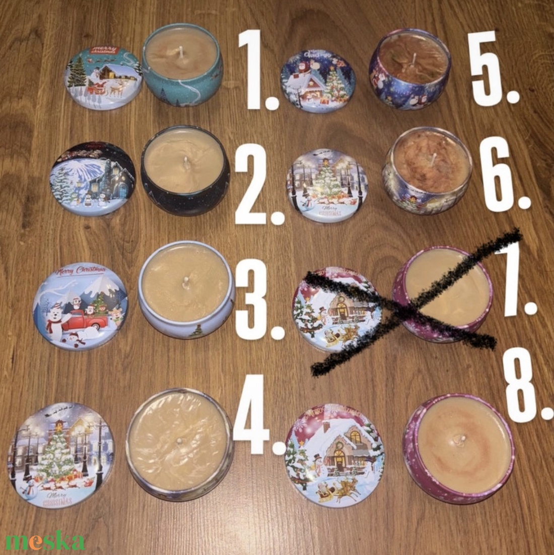 Tégelyes karácsonyi gyertyák - karácsony - karácsonyi lakásdekoráció - karácsonyi illatgyertya, mécses - Meska.hu