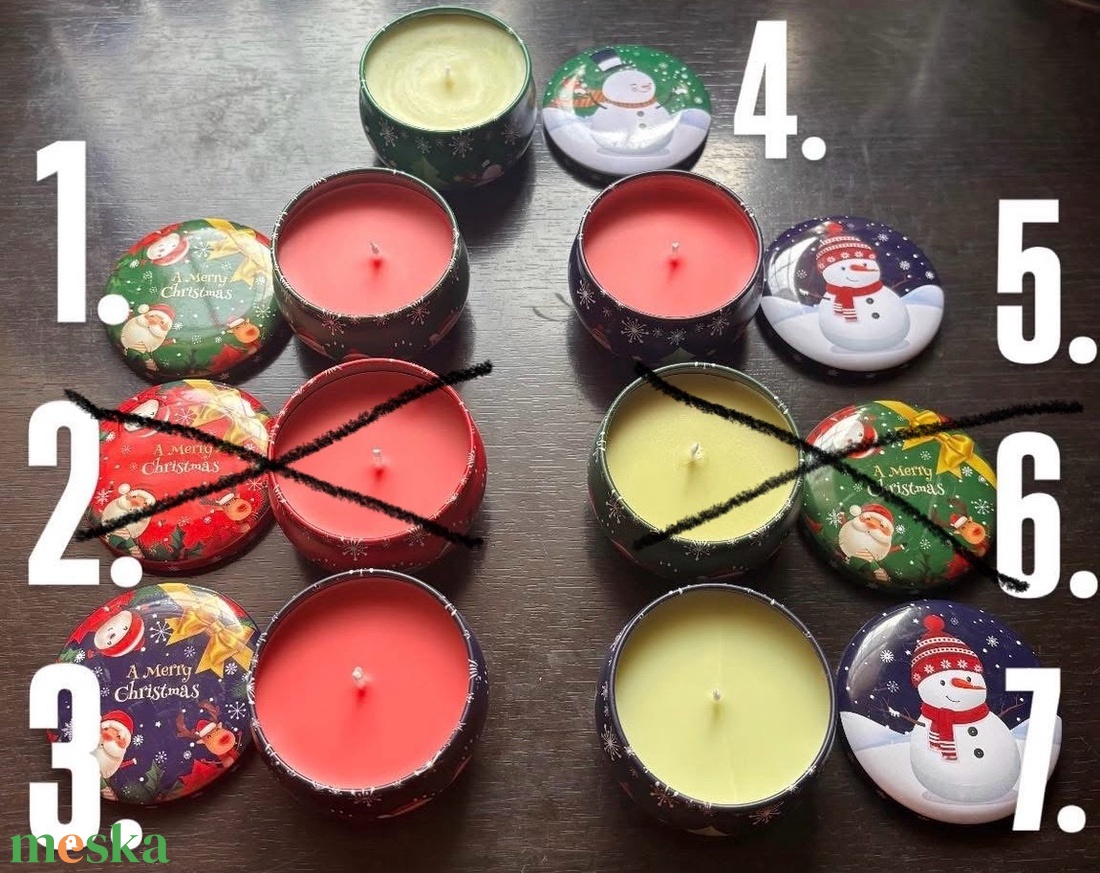 Karácsonyi tégelyes gyertyák - karácsony - karácsonyi lakásdekoráció - karácsonyi illatgyertya, mécses - Meska.hu