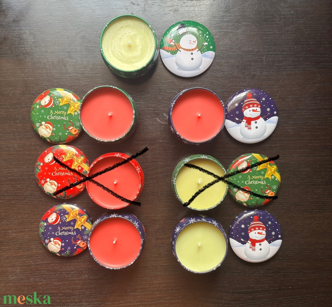 Karácsonyi tégelyes gyertyák - karácsony - karácsonyi lakásdekoráció - karácsonyi illatgyertya, mécses - Meska.hu