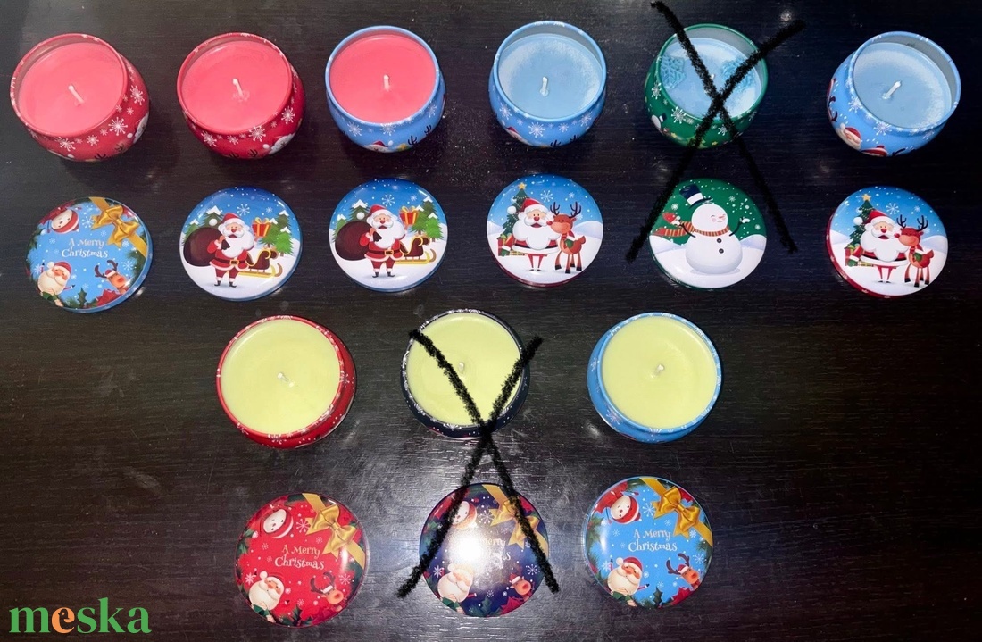 Karácsonyi tégelyes gyertyák - karácsony - karácsonyi lakásdekoráció - karácsonyi illatgyertya, mécses - Meska.hu