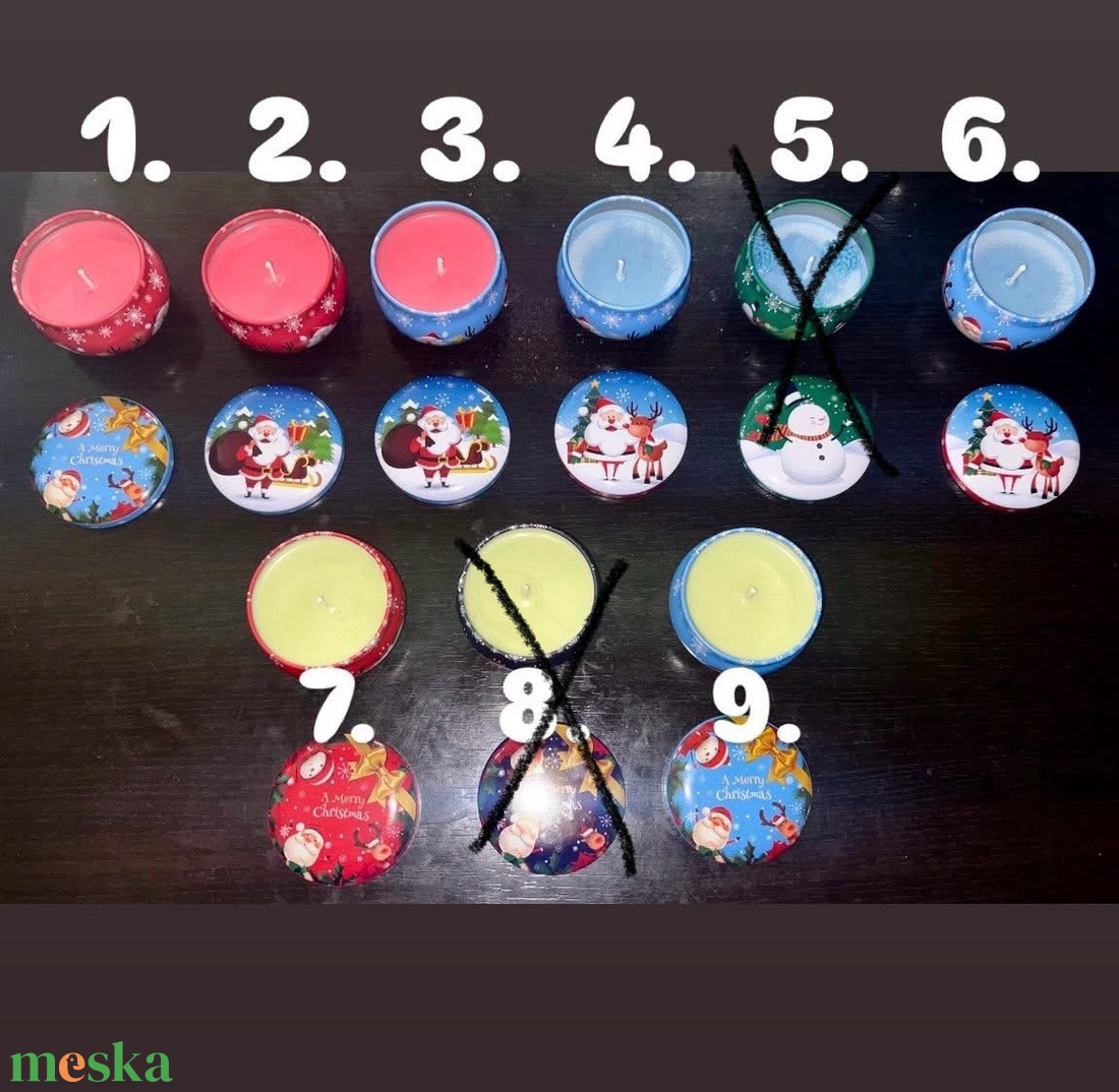 Karácsonyi tégelyes gyertyák - karácsony - karácsonyi lakásdekoráció - karácsonyi illatgyertya, mécses - Meska.hu