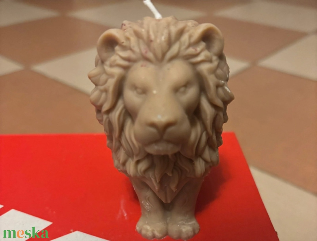 Oroszlános, szarvasos gyertya - otthon & életmód - gyertya, illat, aroma - gyertya - Meska.hu