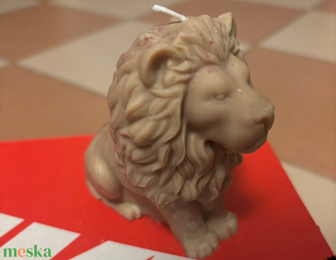 Oroszlános, szarvasos gyertya - otthon & életmód - gyertya, illat, aroma - gyertya - Meska.hu