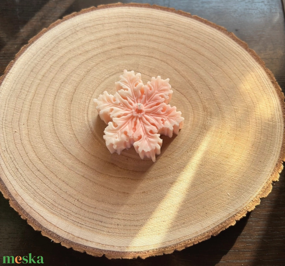 Tégelyes gyertyák, hópehely gyertya - otthon & életmód - gyertya, illat, aroma - gyertya - Meska.hu