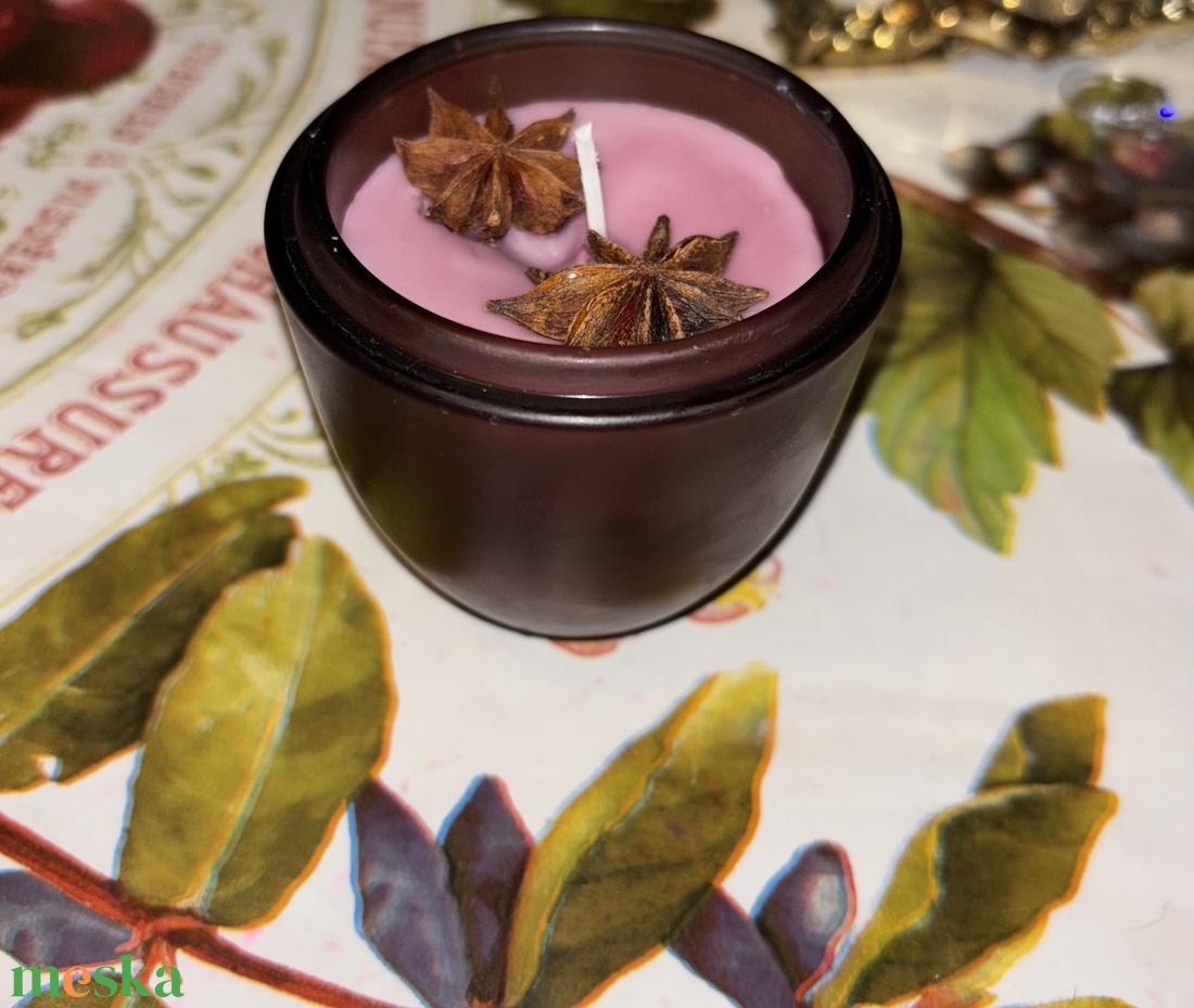 Aranyos kis téli gyertya - karácsony - karácsonyi lakásdekoráció - karácsonyi illatgyertya, mécses - Meska.hu