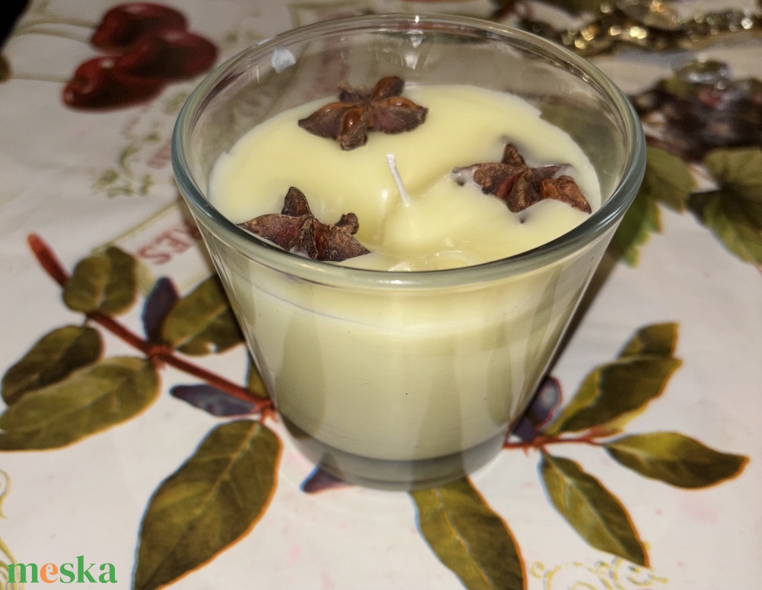 Téli gyertya - karácsony - karácsonyi lakásdekoráció - karácsonyi illatgyertya, mécses - Meska.hu