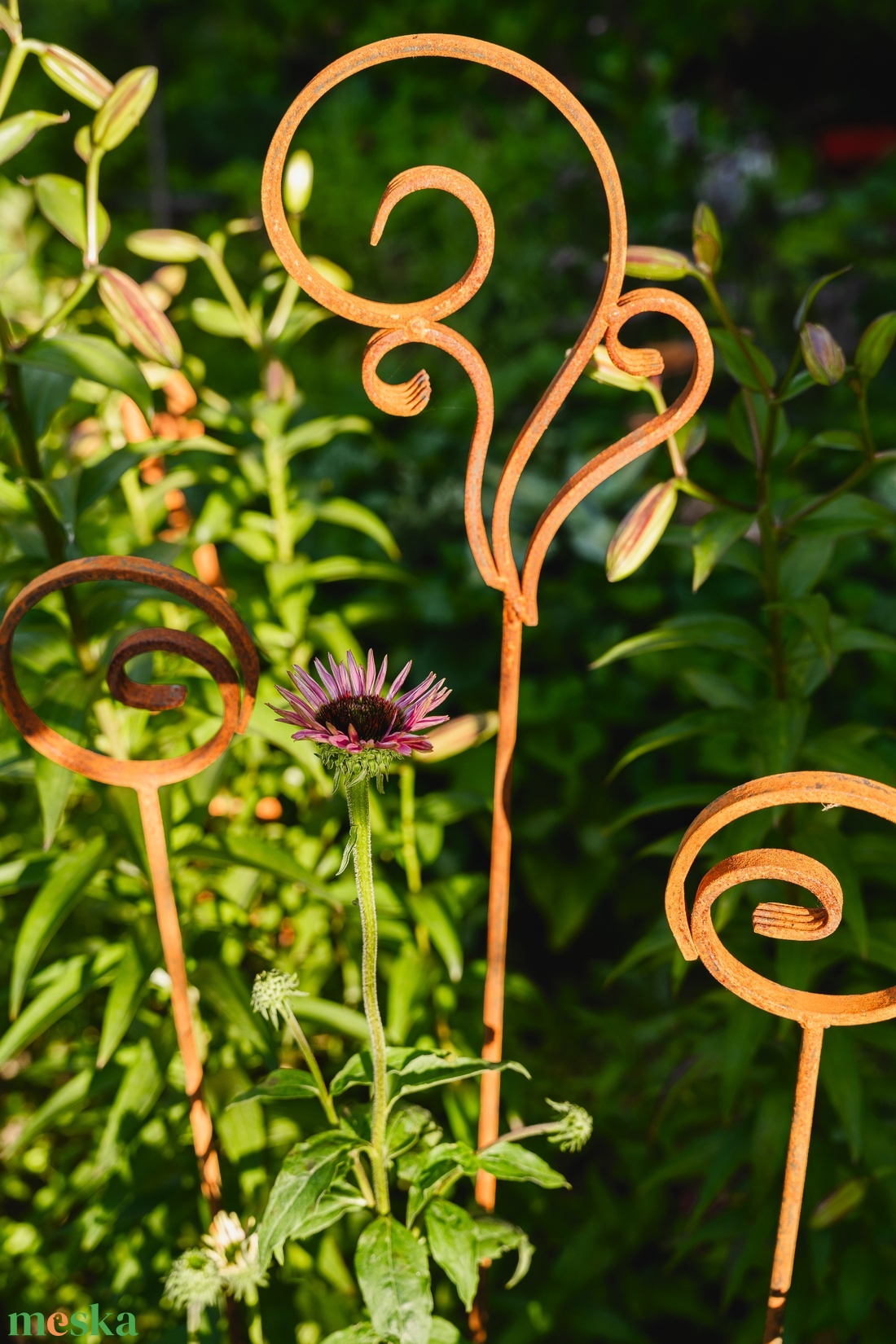 3db-os rozsdás kerti dekor Üstökös - otthon & életmód - ház & kert - kerti dísz - Meska.hu