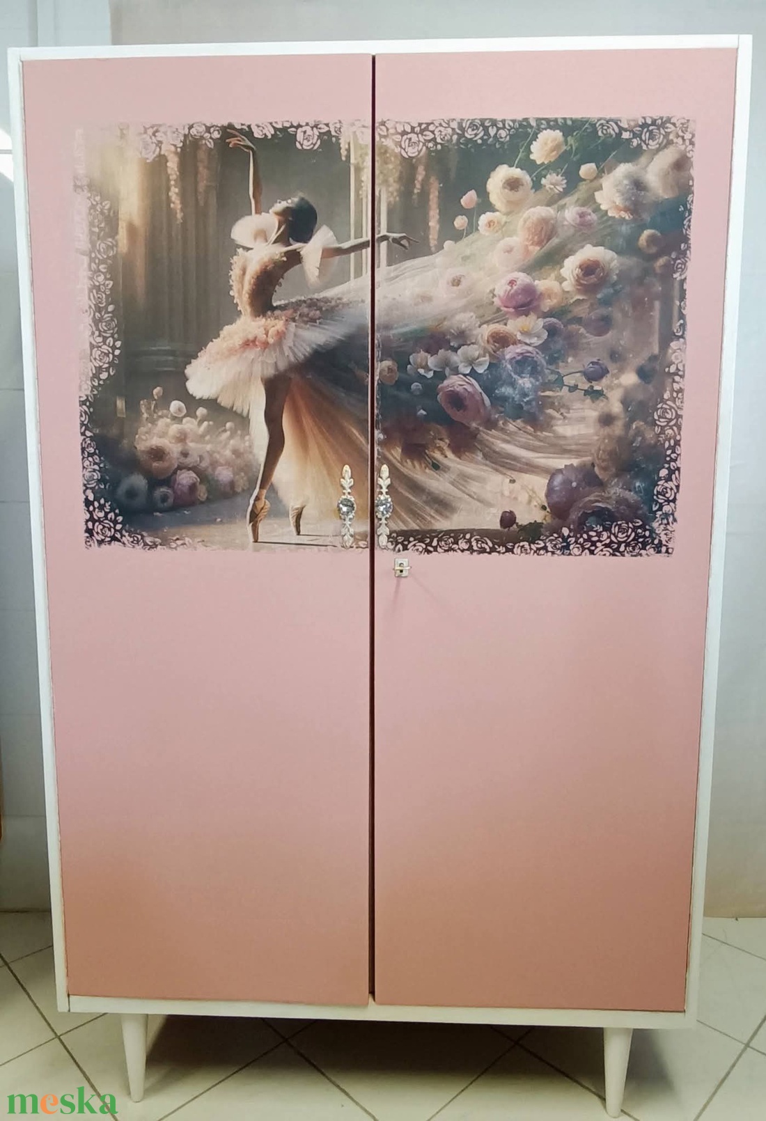 Balerina gyerek gardrób szekrény - otthon & életmód - bútor - szekrény - Meska.hu