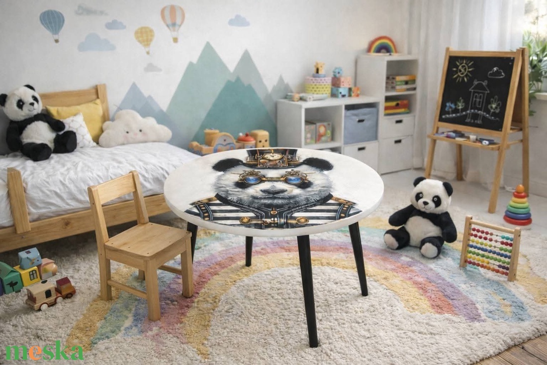 Panda az asztalon - otthon & életmód - bútor - asztal - Meska.hu