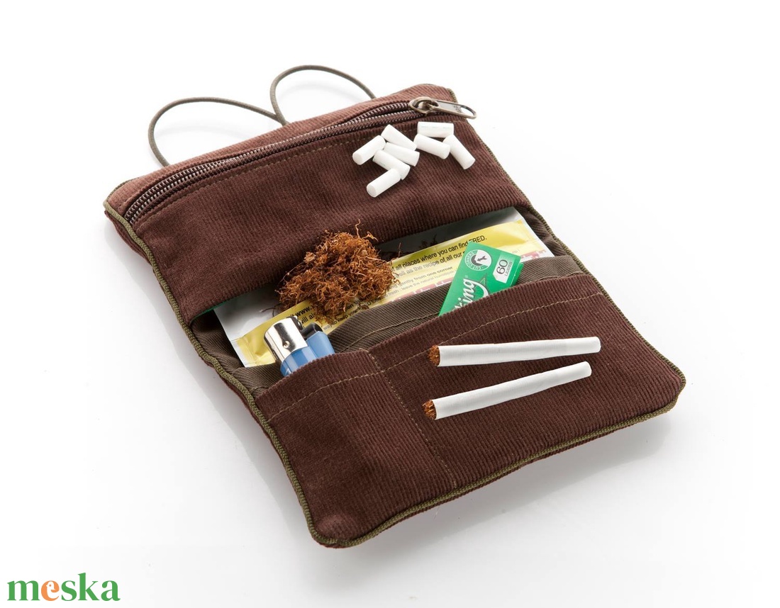 Dohánytasak - kutya-vonalas - táska & tok - pénztárca & más tok - dohánytasak & szütyő - Meska.hu