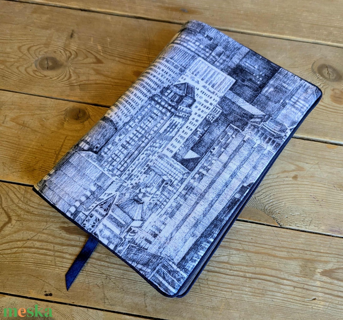 Könyvkabát - felhőkarcolók - otthon & életmód - papír, írószer - könyv- és füzetborító - Meska.hu