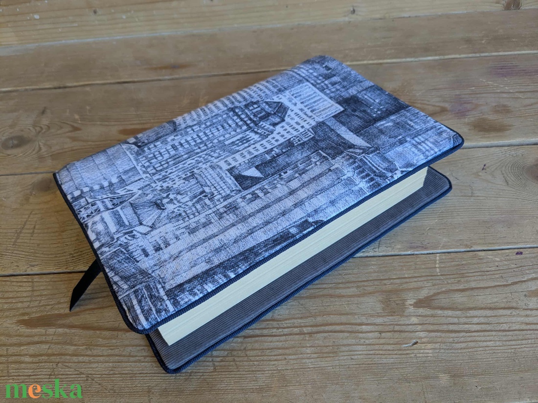 Könyvkabát - felhőkarcolók - otthon & életmód - papír, írószer - könyv- és füzetborító - Meska.hu