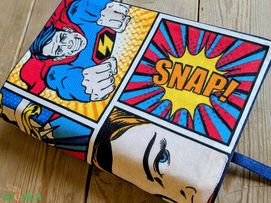 Könyvkabát - képregényes - otthon & életmód - papír, írószer - könyv- és füzetborító - Meska.hu