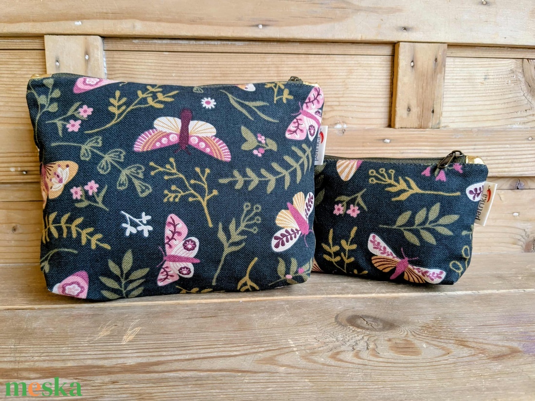 2 db-os szett - éjjeli lepkés neszesszerek - táska & tok - neszesszer - Meska.hu