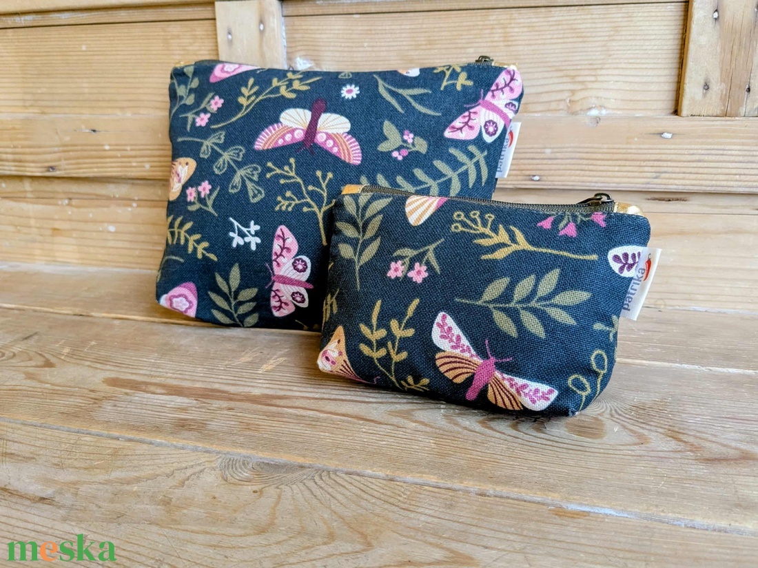 2 db-os szett - éjjeli lepkés neszesszerek - táska & tok - neszesszer - Meska.hu