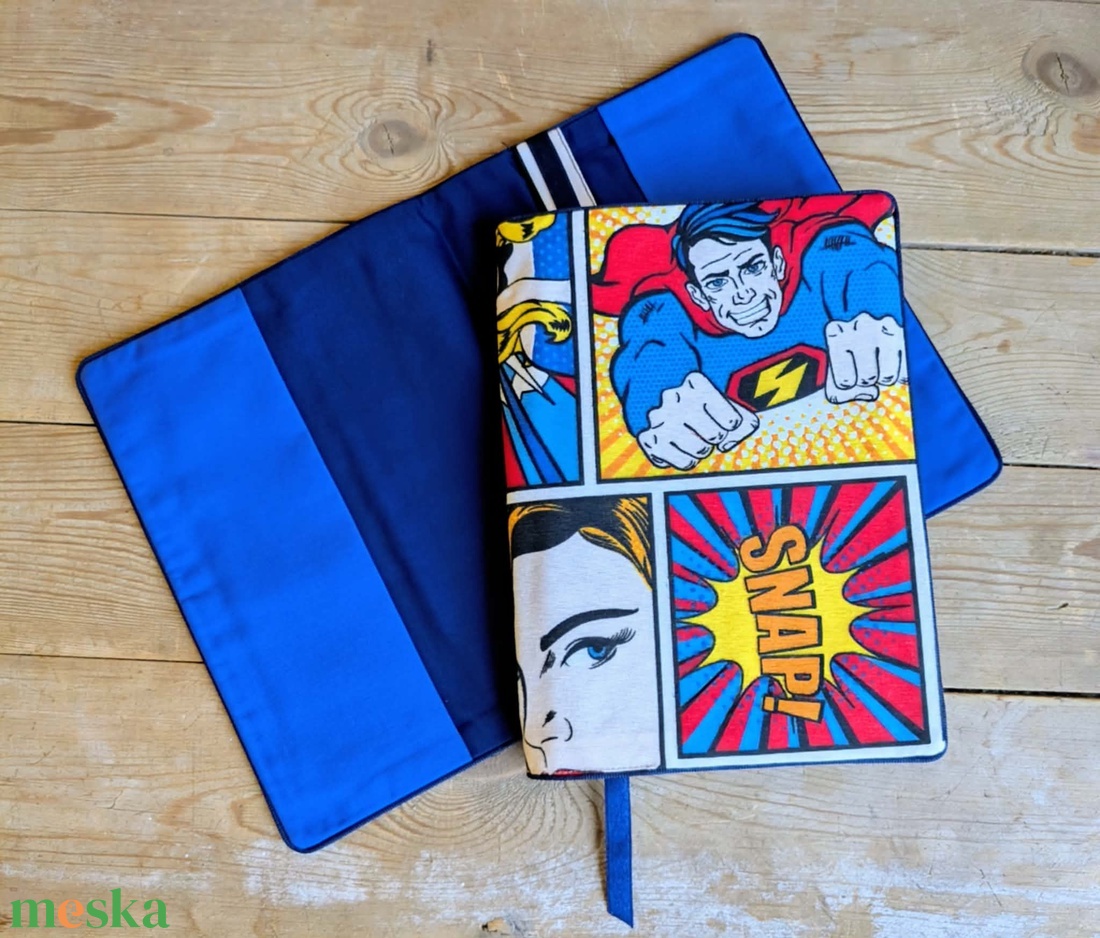 Könyvkabát - képregényes - otthon & életmód - papír, írószer - könyv- és füzetborító - Meska.hu