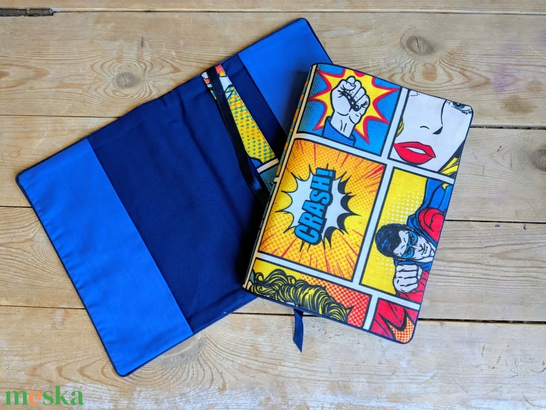 Könyvkabát - képregényes - otthon & életmód - papír, írószer - könyv- és füzetborító - Meska.hu