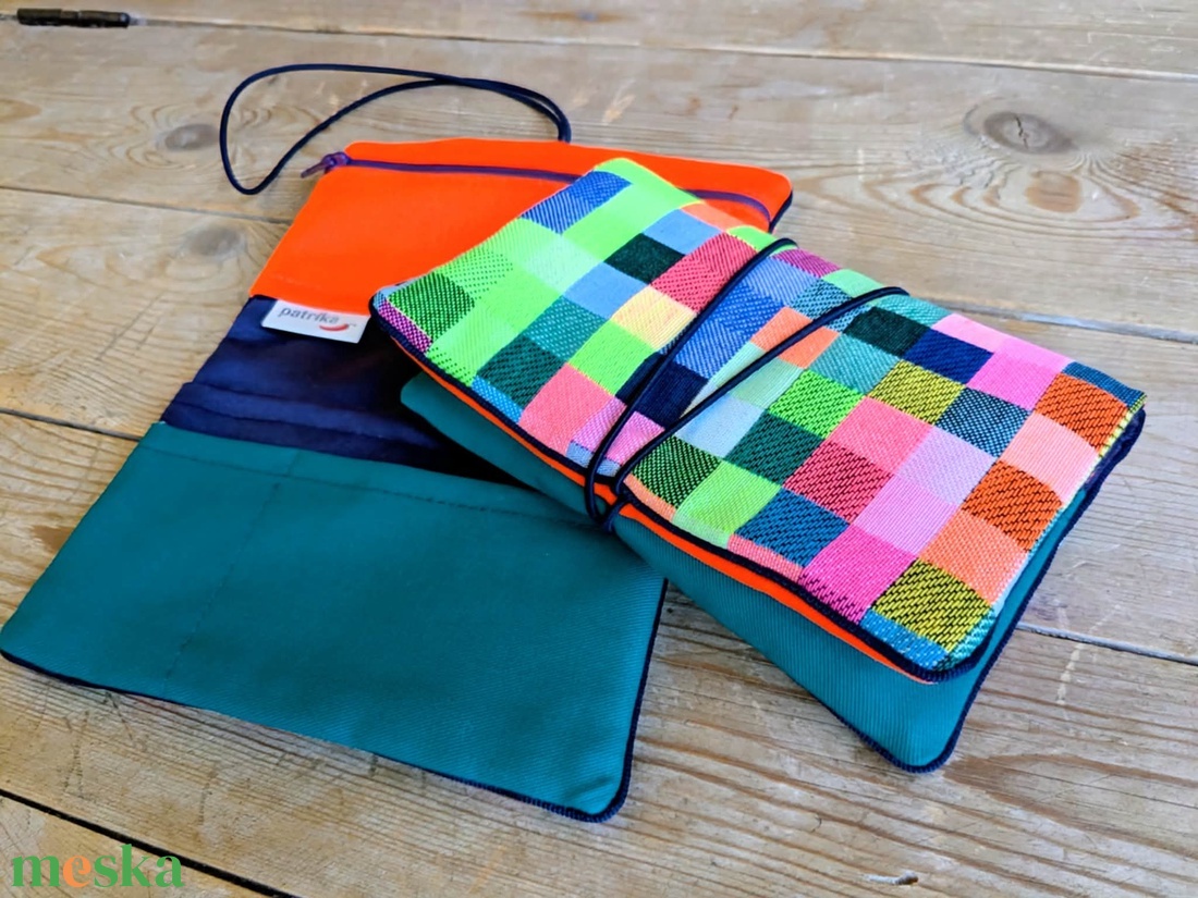 Dohánytasak - élénk -kockás -mintás - táska & tok - pénztárca & más tok - dohánytasak & szütyő - Meska.hu