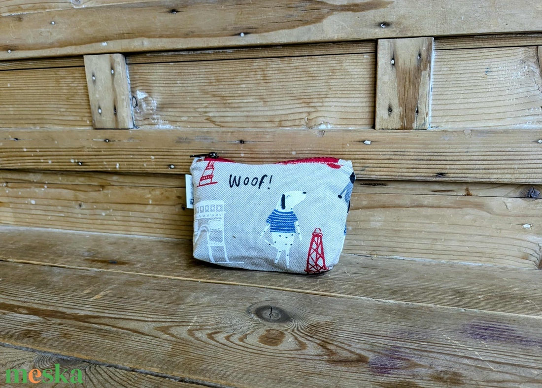 Párizsi kutyák neszesszer (kicsi) Paris, Bonjour, Woof - táska & tok - neszesszer - Meska.hu