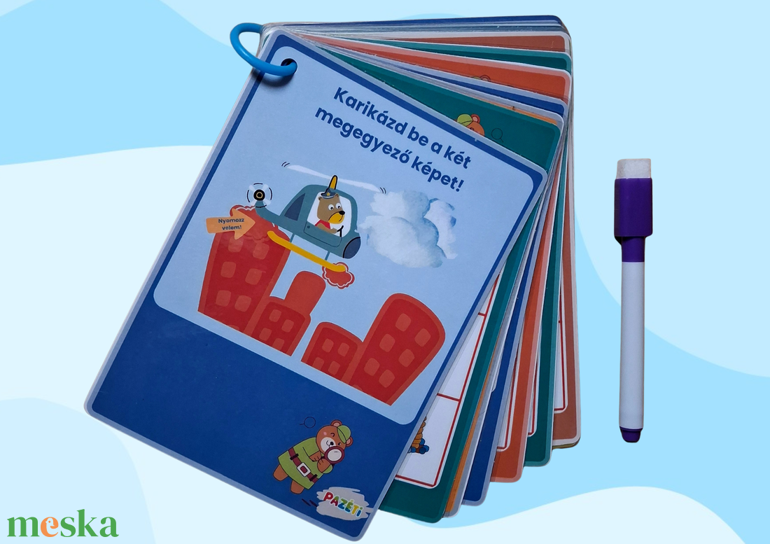 Karikázd be a két megegyező képet!  fejlesztő játék óvodásoknak - játék & sport - készségfejlesztő és logikai játék - oktató játékok - Meska.hu