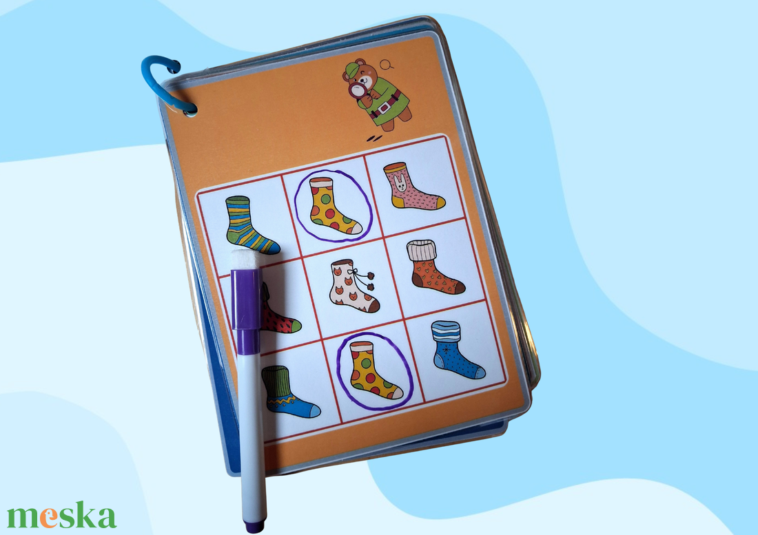 Karikázd be a két megegyező képet!  fejlesztő játék óvodásoknak - játék & sport - készségfejlesztő és logikai játék - oktató játékok - Meska.hu