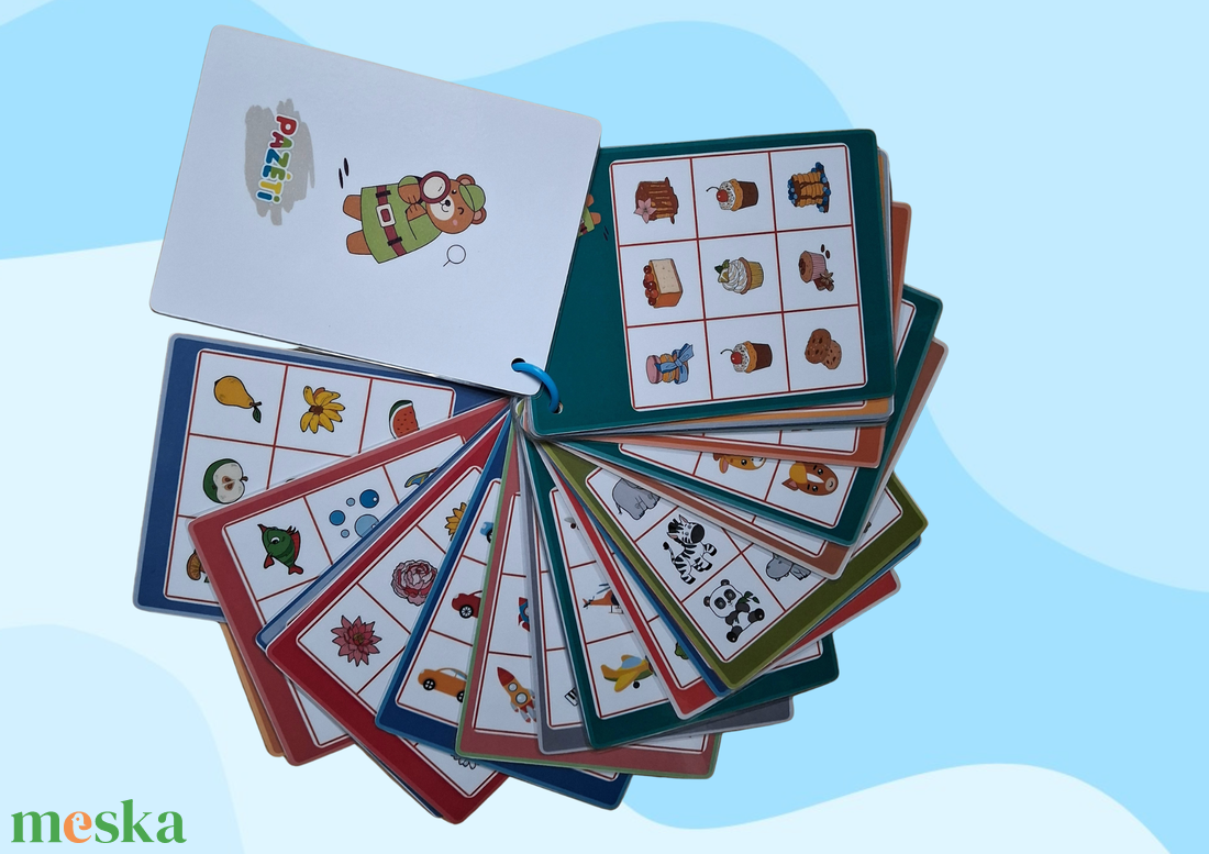 Karikázd be a két megegyező képet!  fejlesztő játék óvodásoknak - játék & sport - készségfejlesztő és logikai játék - oktató játékok - Meska.hu