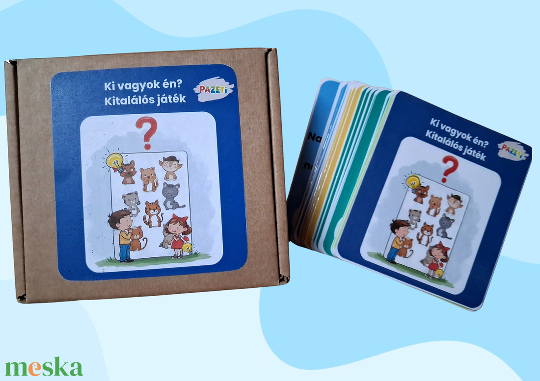 Ki vagyok én? Kitalálós fejlesztő játék 3-7 éveseknek - játék & sport - készségfejlesztő és logikai játék - oktató játékok - Meska.hu