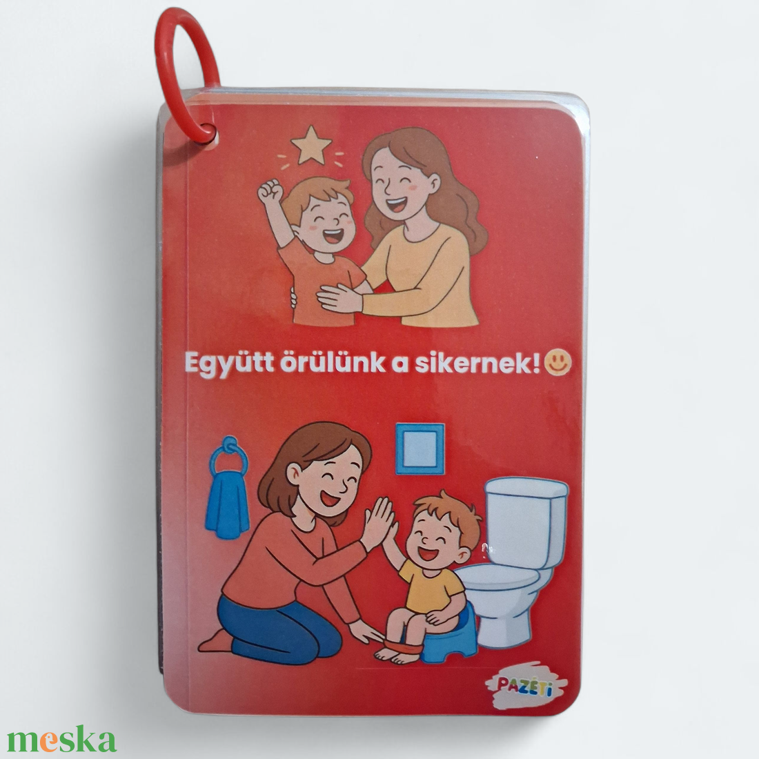 Együtt örülünk a sikernek!  Fejlesztő motivációs kártyák a szobatisztaság támogatásához - játék & sport - készségfejlesztő és logikai játék - oktató játékok - Meska.hu