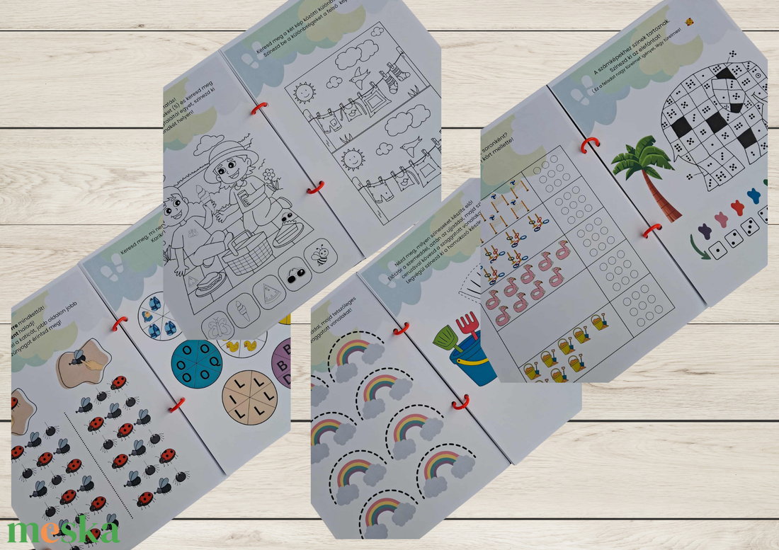 Okos kaland  Fejlesztő játékos csendeskönyv 4-7  éveseknek - játék & sport - készségfejlesztő és logikai játék - oktató játékok - Meska.hu