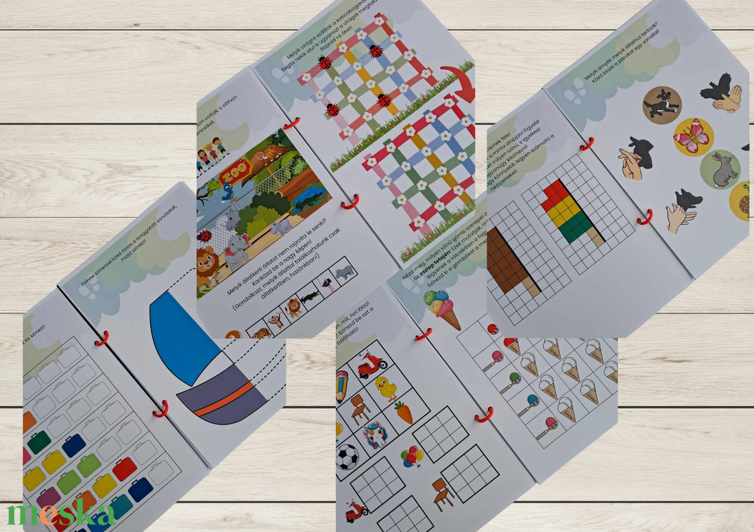 Okos kaland  Fejlesztő játékos csendeskönyv 4-7  éveseknek - játék & sport - készségfejlesztő és logikai játék - oktató játékok - Meska.hu