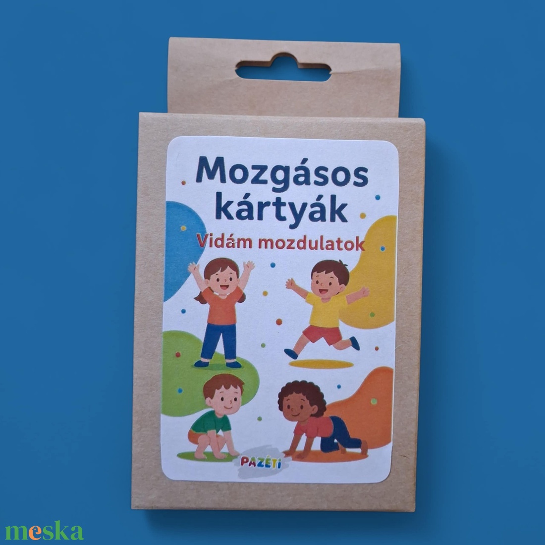 Mozgásos kártyák  Fejlesztő, vidám mozdulatok gyerekeknek - játék & sport - készségfejlesztő és logikai játék - oktató játékok - Meska.hu