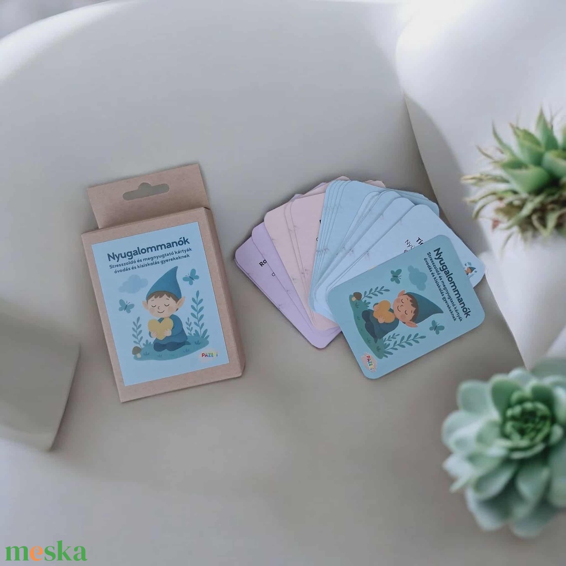 Nyugalommanók  � Érzelmi fejlesztő, stresszoldó kártyák gyerekeknek - játék & sport - készségfejlesztő és logikai játék - oktató játékok - Meska.hu