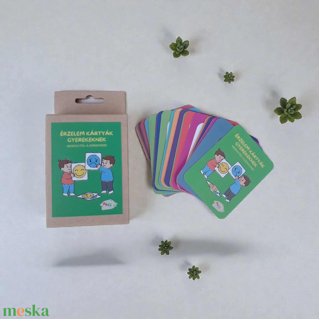 Érzelem kártyák gyerekeknek- � Fejlesztő kártyajáték az érzelmi intelligencia növelésére - játék & sport - készségfejlesztő és logikai játék - oktató játékok - Meska.hu
