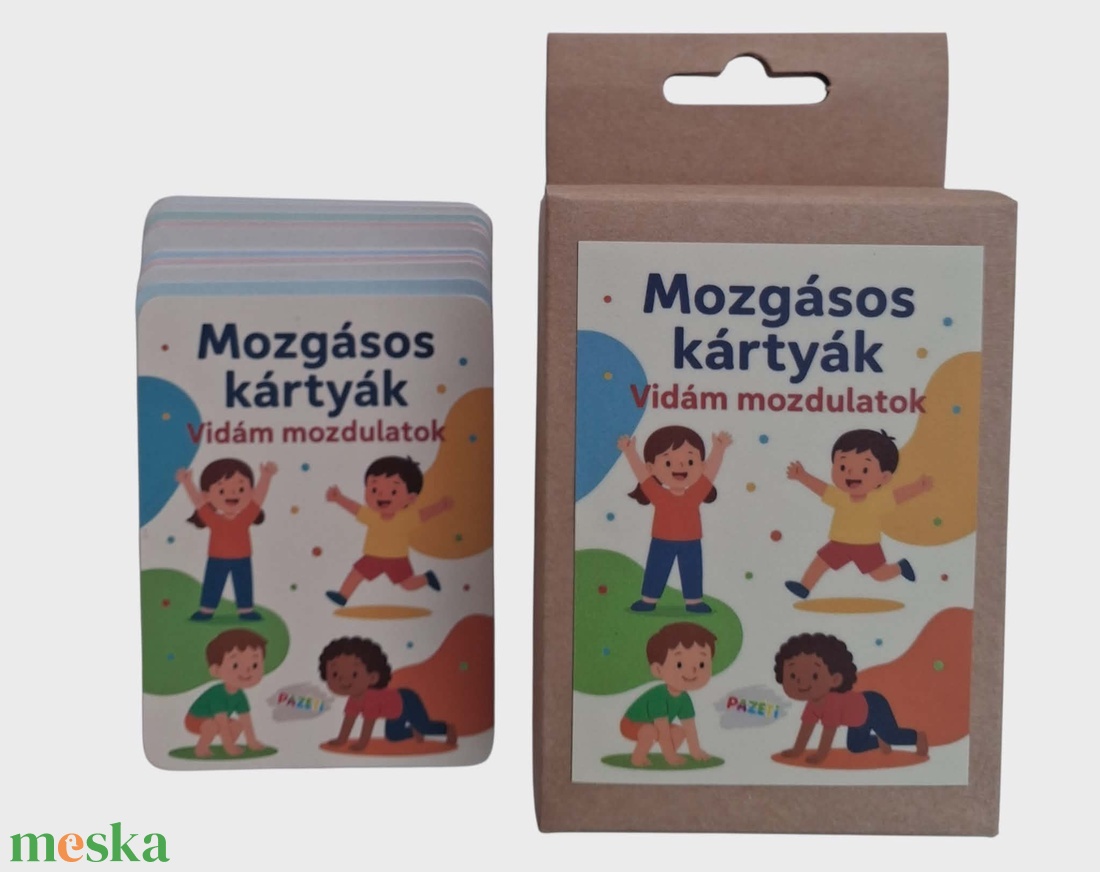 Mozgásos kártyák � Fejlesztő, vidám mozdulatok gyerekeknek - játék & sport - készségfejlesztő és logikai játék - oktató játékok - Meska.hu
