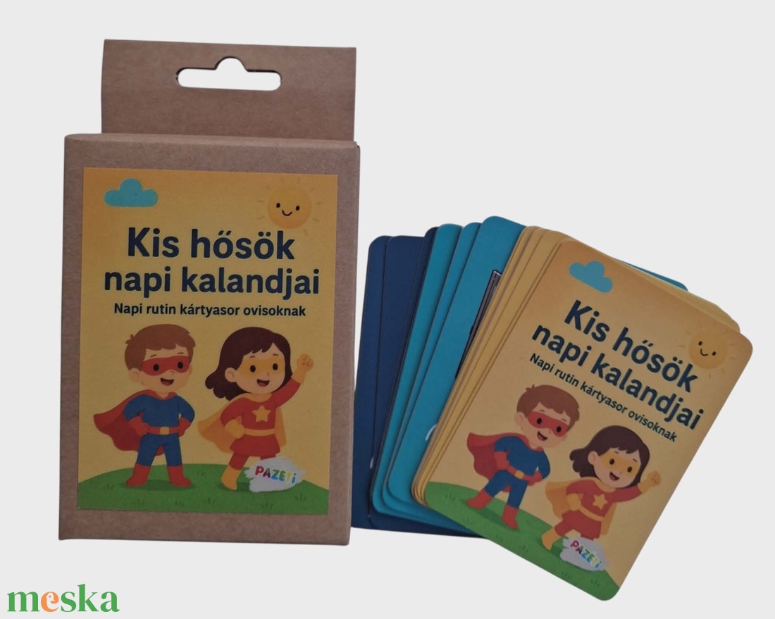 Napi rutin kialakítását segítő oktató kártyák - játék & sport - készségfejlesztő és logikai játék - oktató játékok - Meska.hu