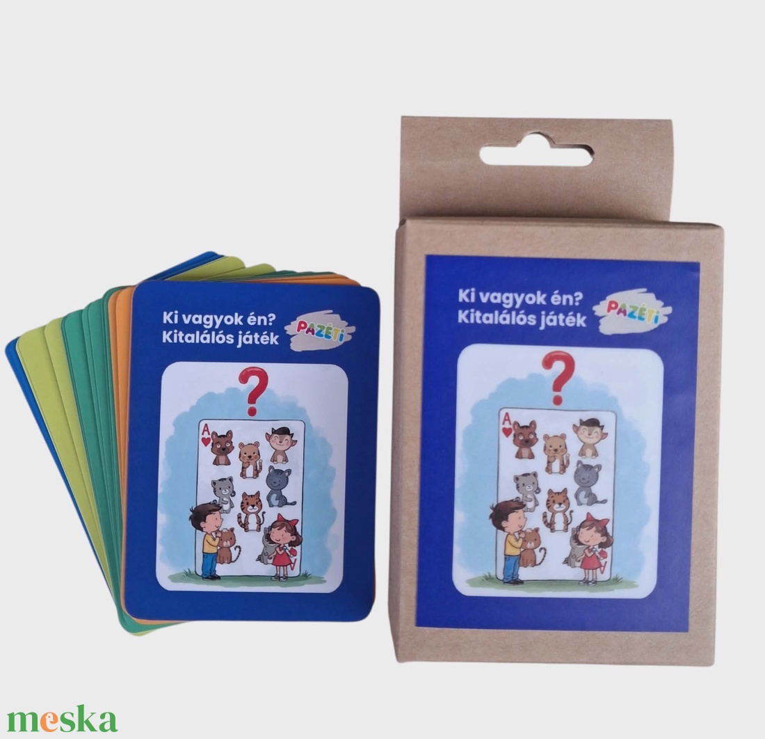 Ki vagyok én? Kitalálós fejlesztő játék 3-7 éveseknek - játék & sport - készségfejlesztő és logikai játék - oktató játékok - Meska.hu
