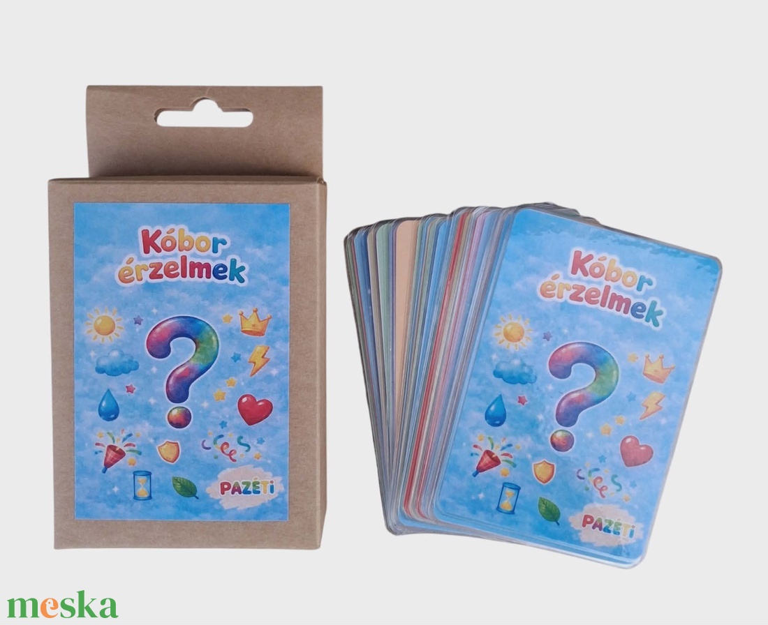 Érzelemi fejlesztő kártyajáték gyerekeknek - Kóbor érzelmek  - játék & sport - készségfejlesztő és logikai játék - oktató játékok - Meska.hu