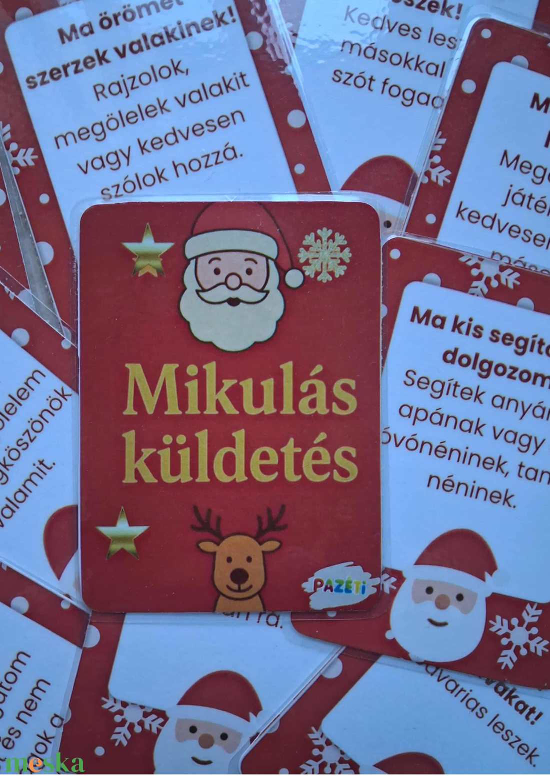Mikulás küldetés � Érzelmi és szociális készségeket fejlesztő kártyajáték - karácsony - mikulás - mikulás ajándékok - Meska.hu
